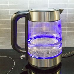 1.7 liter stainless steel electric kettle with base

