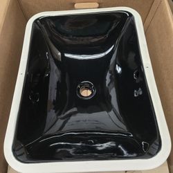 KOHLER
Caxton 20.4 in. x 15.75 in. Undermount Bathroom Sink in Black Black Vitreous China
