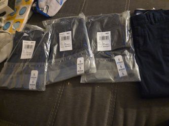 Kids Slim Straight Stretch Pants Size 5