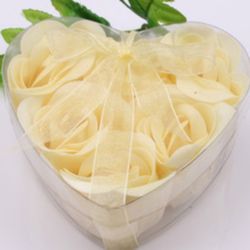 New Aroma Heart Rose Soap Flowers Bath Body Soap Romantic Souvenirs Valentine's Day Gifts Wedding Favor Party Decor