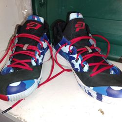 NIKE Air Jordan 616805-012 CP3 VII Blue Camo Basketball Shoes Size 10.5 Chris Paul
