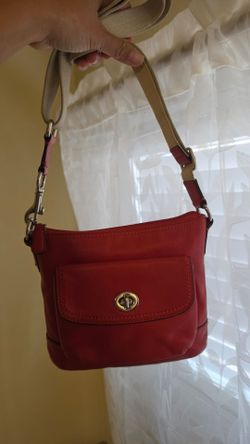Coach Red Leather Vintage
