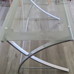 Computer Desk Glass. New Perfect Condition . 2x4 Feet