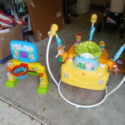 Baby Jumper And Basket Ball Hoop.
