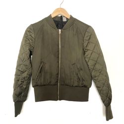 H&M Divided Women’s Green Bomber Jacket