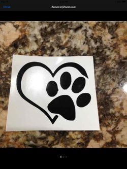 Pet love vinyl decal