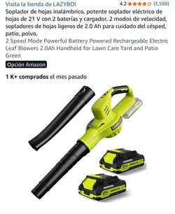 Sopladora inalámbrica con 2 baterías