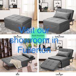 Brand New Multi Use Ottoman Sofa Bed Chair Recliner (4 color). 