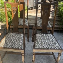Antique Dining Chairs (4)