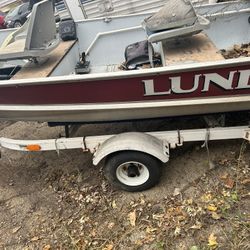 12’ Lund Fishing Boat & Trailer