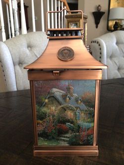 Thomas Kinkade Copper Decorative Lantern