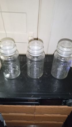 Vintage Mr Peanut Glass Canisters