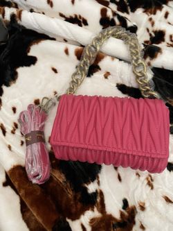 New Quilted Montana West Crossbody Hot Pink