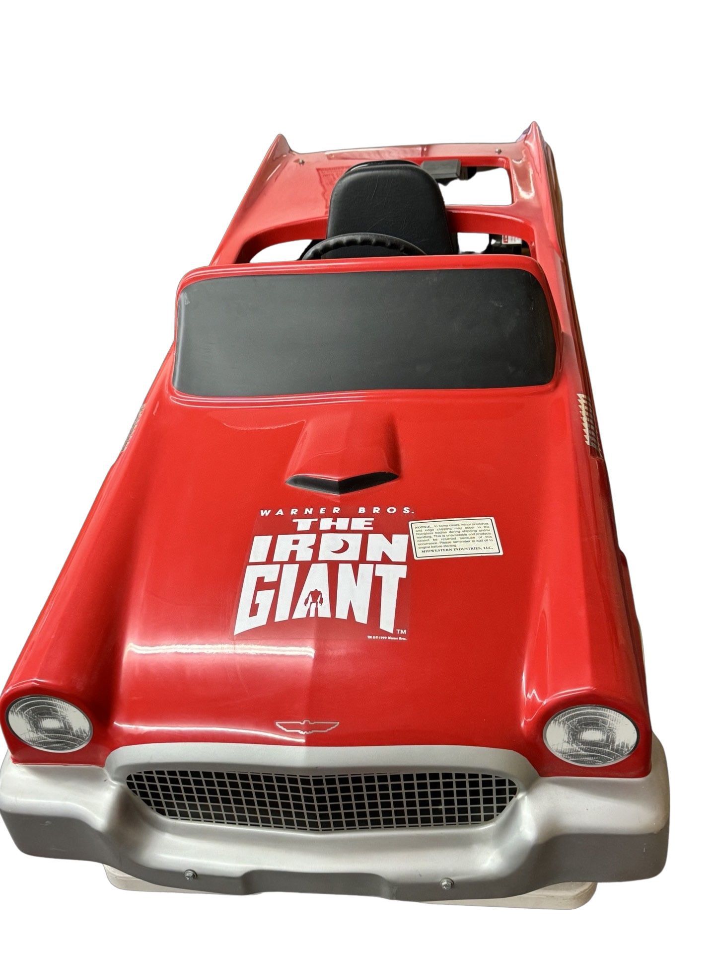 Warner Bros “Iron Giant” 1999 Klipper Karts Ford Thunderbird Go-Kart Brand New! Final Photo Shoots Info Below.