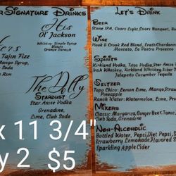 Acrylic Signs Wedding - Removable Vinyl 