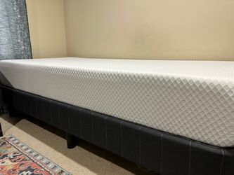 Twin XL mattress with frame