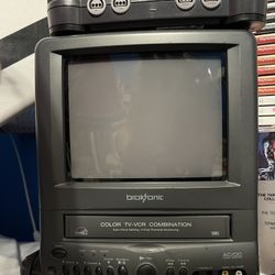 9inch Broksonic VHS tv 