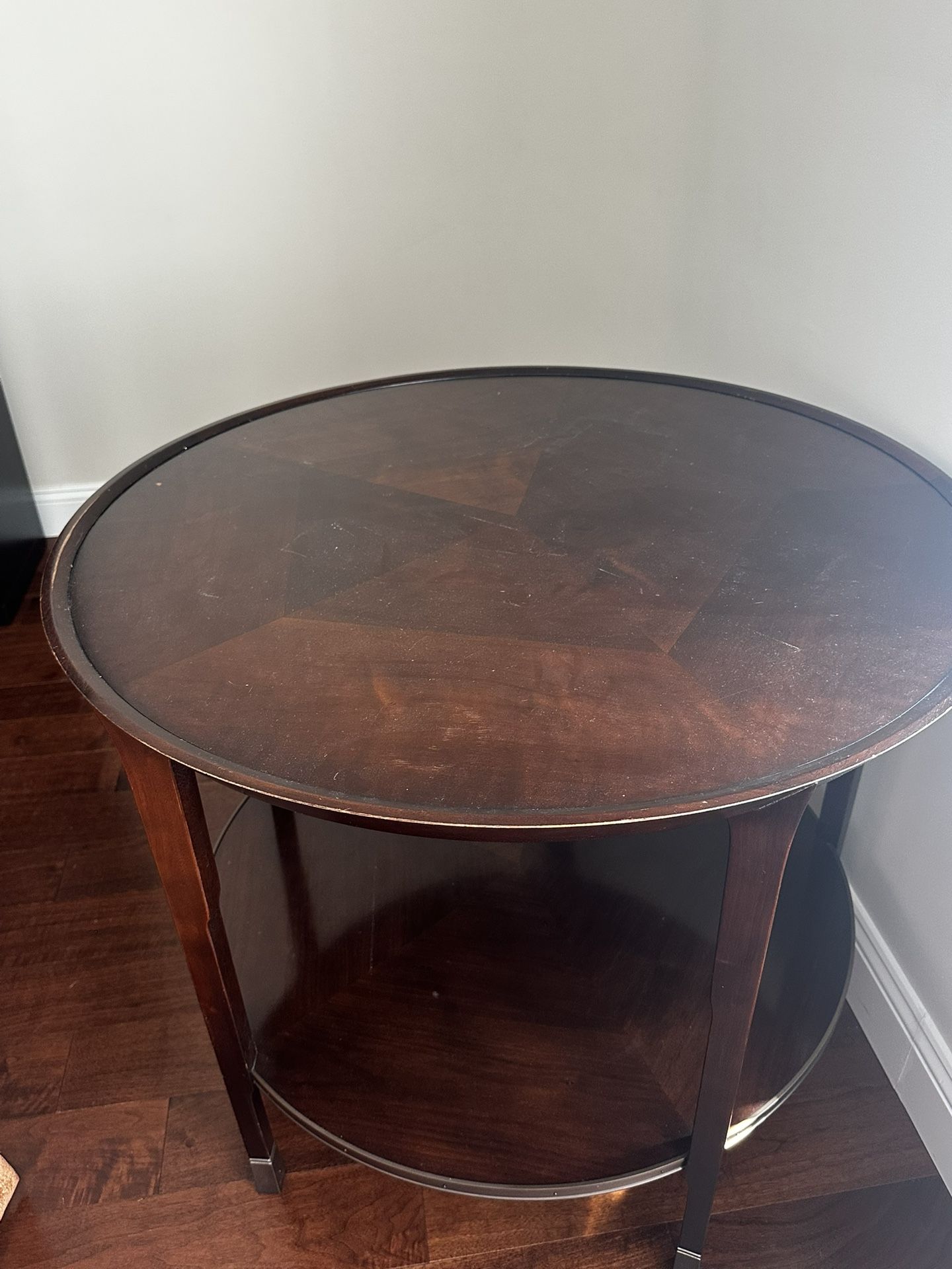 Baker furniture round coffee table