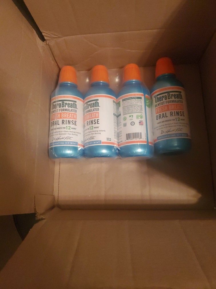Therabreath Oral Rinse. 4x 16 Oz. Bottles