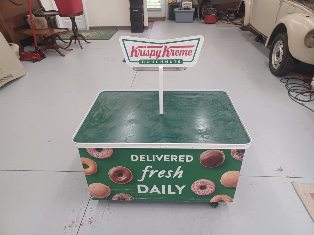 Antique Krispy Kreme Displat Table