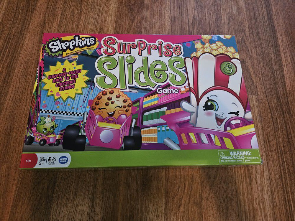 Shopkins Suprise Slides Board Game 