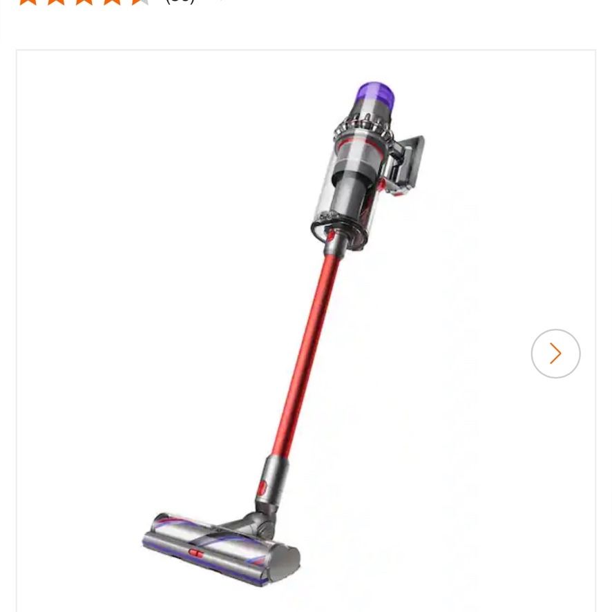 😍 Dyson - Outsize Cordless Vacuum with 6 accessories - Nickel/Red