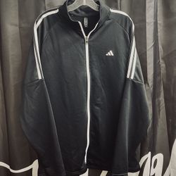 NWT Adidas 3-Stripe French Terry Track Jacket - Size L