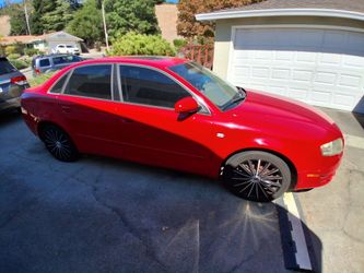 Audi A4 Red Sedan 2007