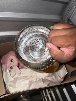Mercury Glass Decorative Bowl