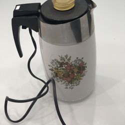 Vintage Corning Ware Electric Percolator