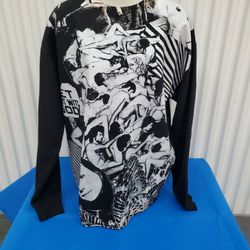 Manik × Fan Kult Get Right With GOD Men's CREWNECK SWEATSHIRT Size LARGE EUC 04. Condition is "Pre-owned". Shipped with CARE FAST! ICONIC STREETWEAR