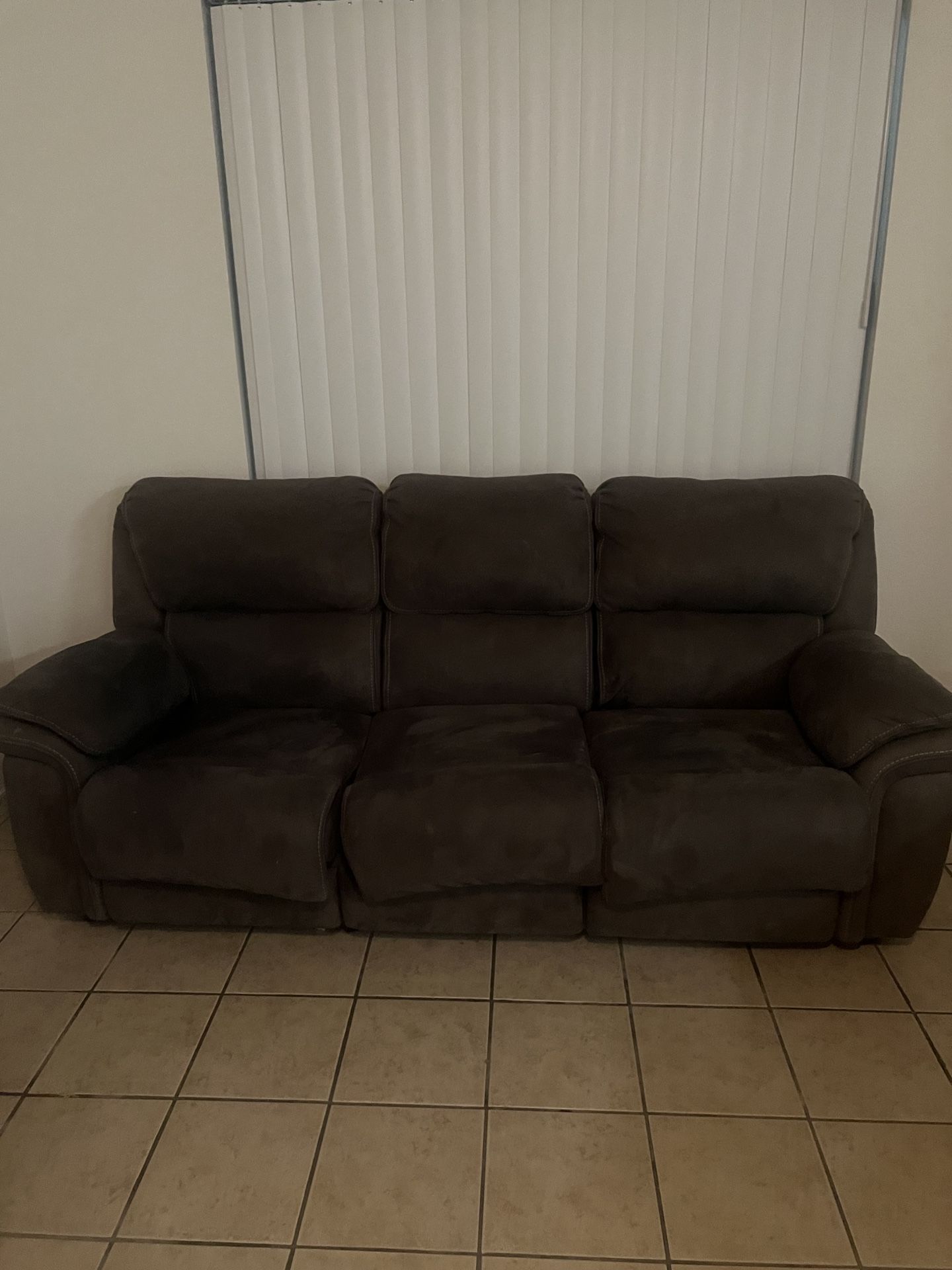 Brown Reclining Bed Coach