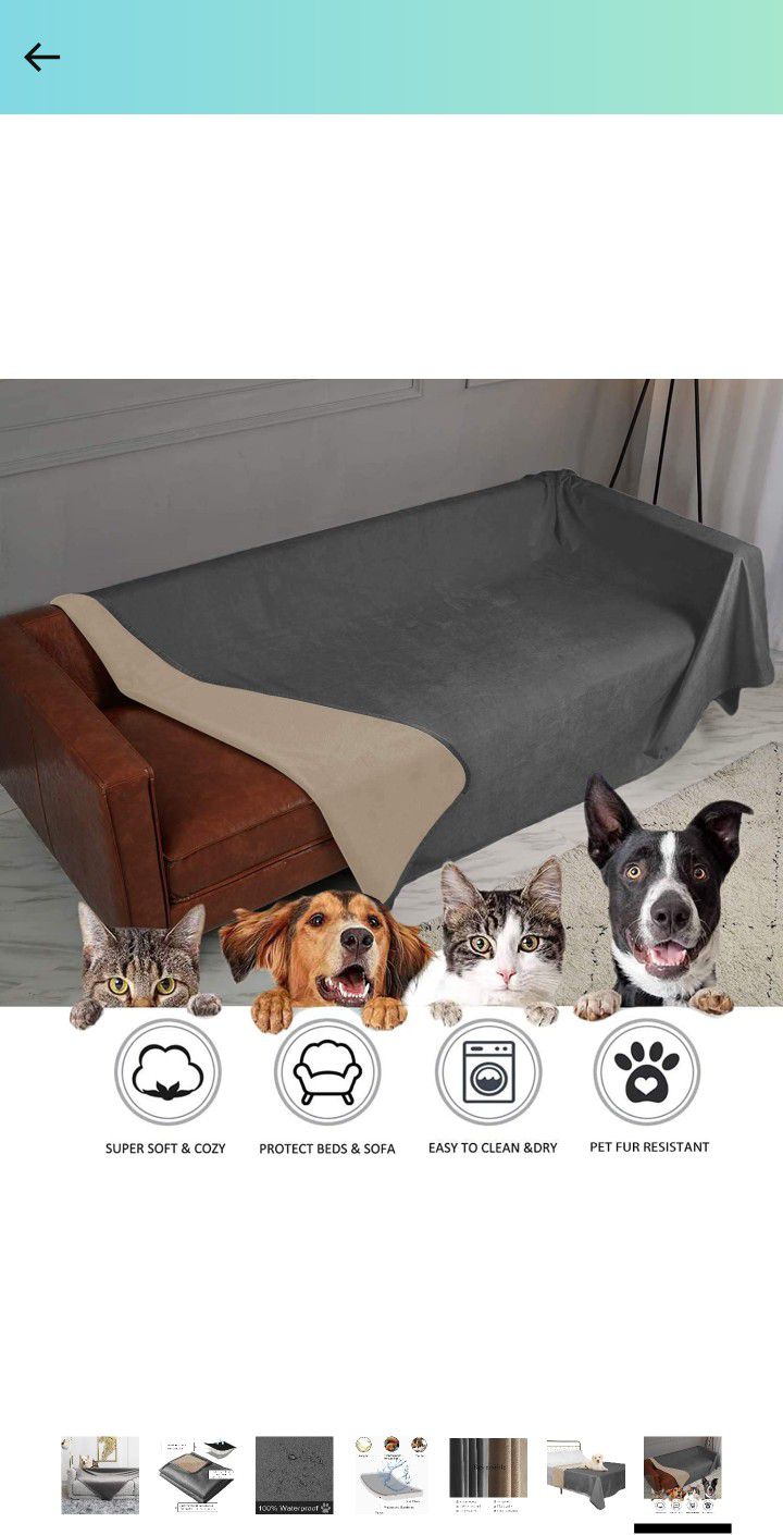 Dog Blanket Bed Waterproof Reversible 40x60