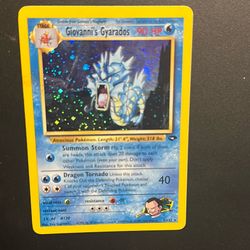 💧 Giovanni’s Gyarados Holo – Gym Challenge (5/132) – Vintage Pokémon Card 💥