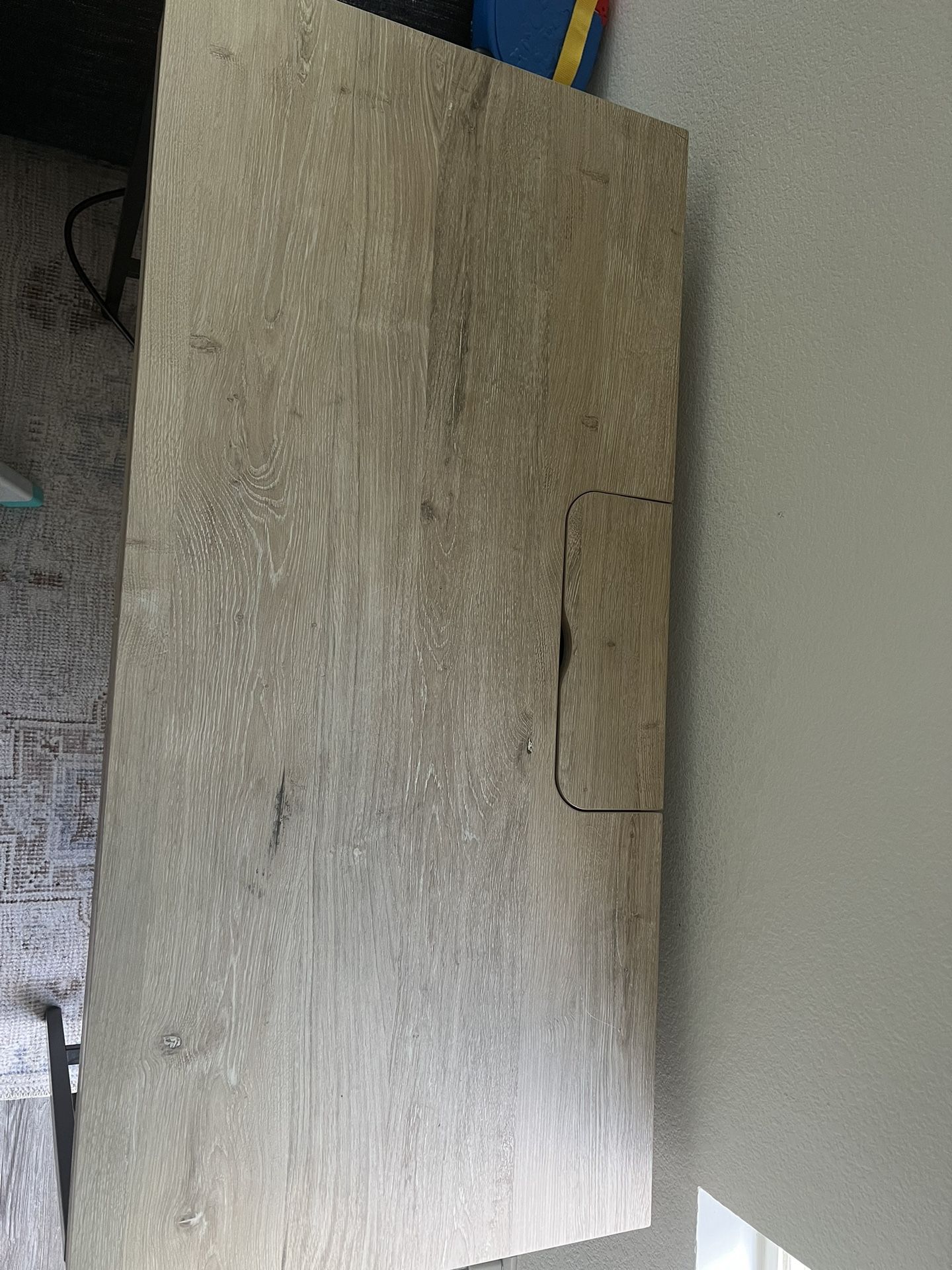 Threshold Loring Wood Writing Desk with Drawers and Charging Station