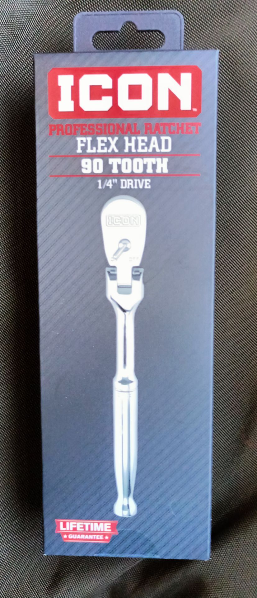 Icon 1/4 inch flex head ratchet. Brand new in unopened box. $15