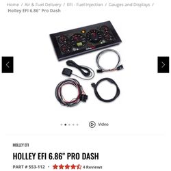Holley 6.86” Pro Dash 