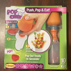POP CHEF PUSH, POP & EAT DESSERT MAKER AS SEEN ON TV NEW
