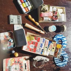 Vintage Sewing Junk Drawer