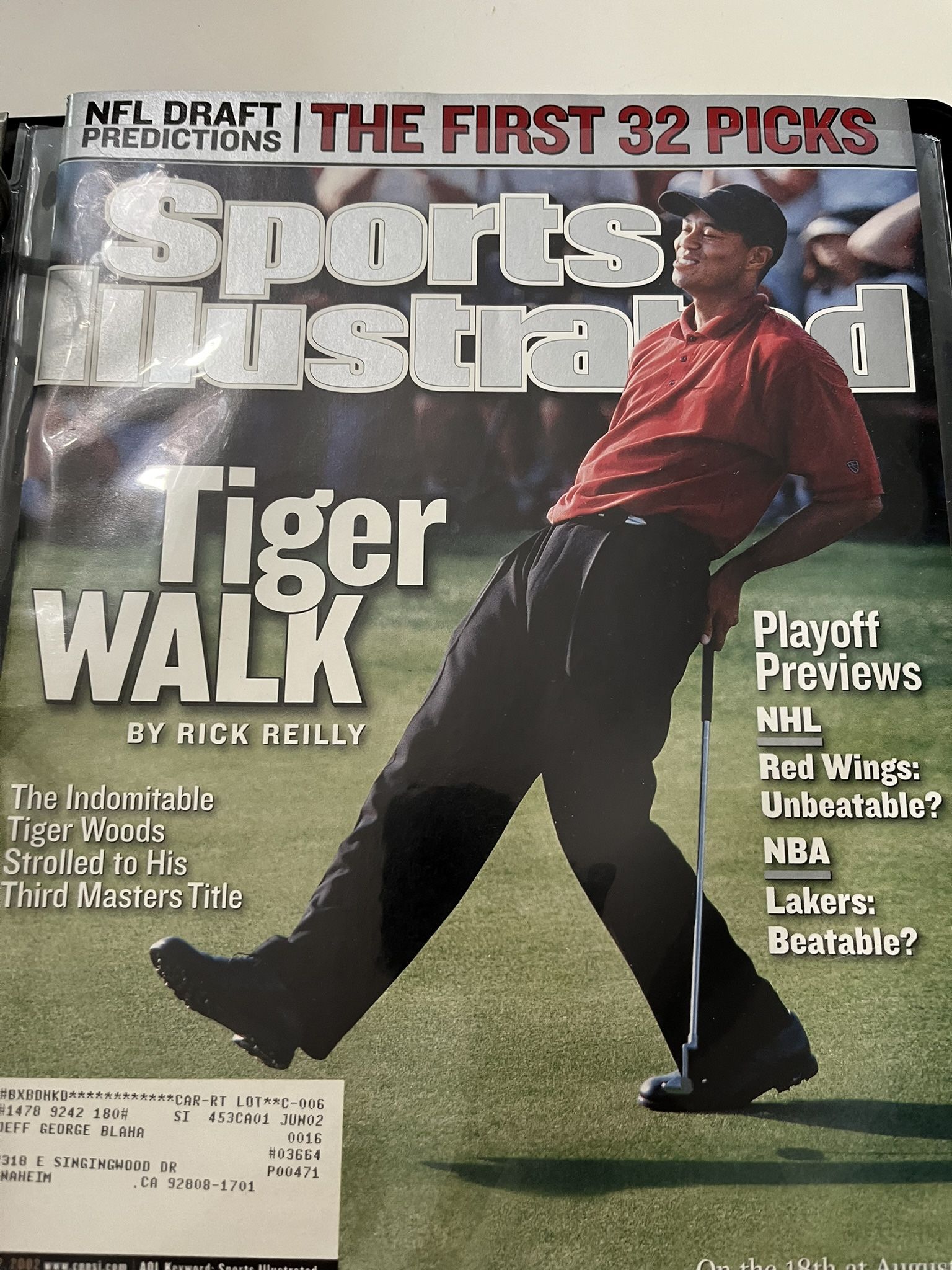Tiger Woods Collectible Magazines And Book