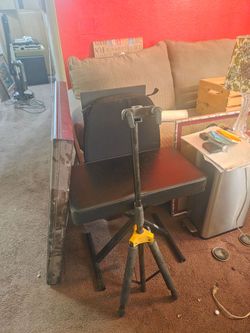 Guitar Holder and chair