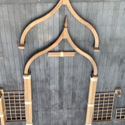 17’ Large Teak Wood Arbor Arch