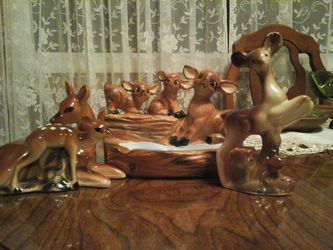 Vintage Deer Pottery Glassware