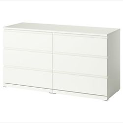 IKEA 6 DRAWER DRESSER / WHITE