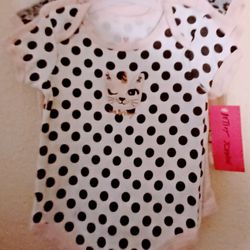 Brand New Baby Girls 9-months Betsey Johnson Bodysuits 5 Piece SET