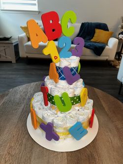 ABC Diaper Cake