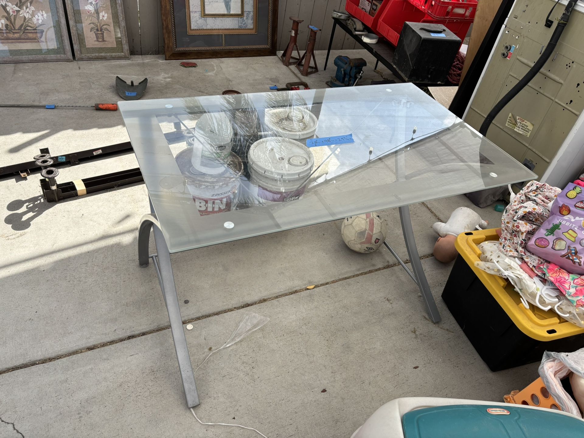Glass Desk