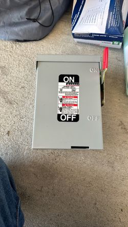 Switch Box. Heavy Duty 240v 30 Amp