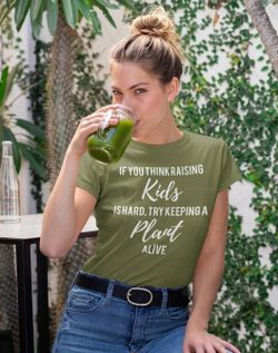 Womens funny plant t shirt