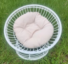 Small lounge chair with pillow